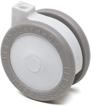 FOPPAPEDRETTIcot wheel setpins not included4 pcs includedcolour white and greywheel diameter 6 cmmaterial