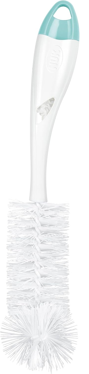 NUK 2-in-1 borstel voor het reinigen van flessen en spenen 28 cm