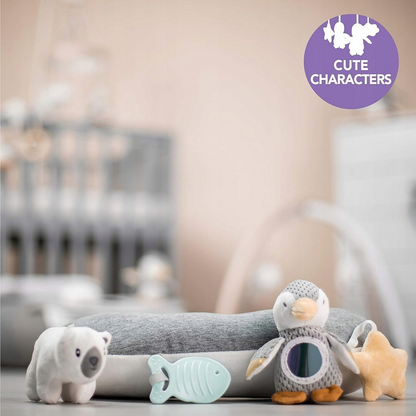 NUBY cuscino per il gioco a pancia in giù con giocattoli