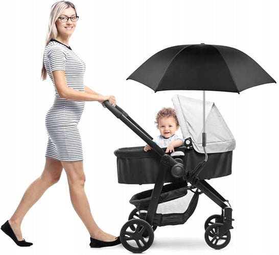 RIOGOO sombrilla protectora para cochecito diámetro 73 cm protector UV 50+ impermeable
