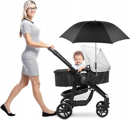 RIOGOO sombrilla protectora para cochecito diámetro 73 cm protector UV 50+ impermeable