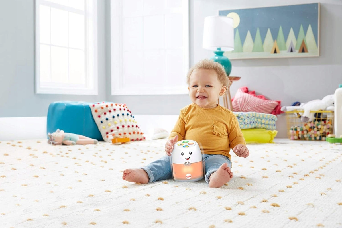 FISHER-PRICE interaktywny asystent mowy z muzyką i światłem j. niemiecki, zabawka edukacyjna dla niemowląt