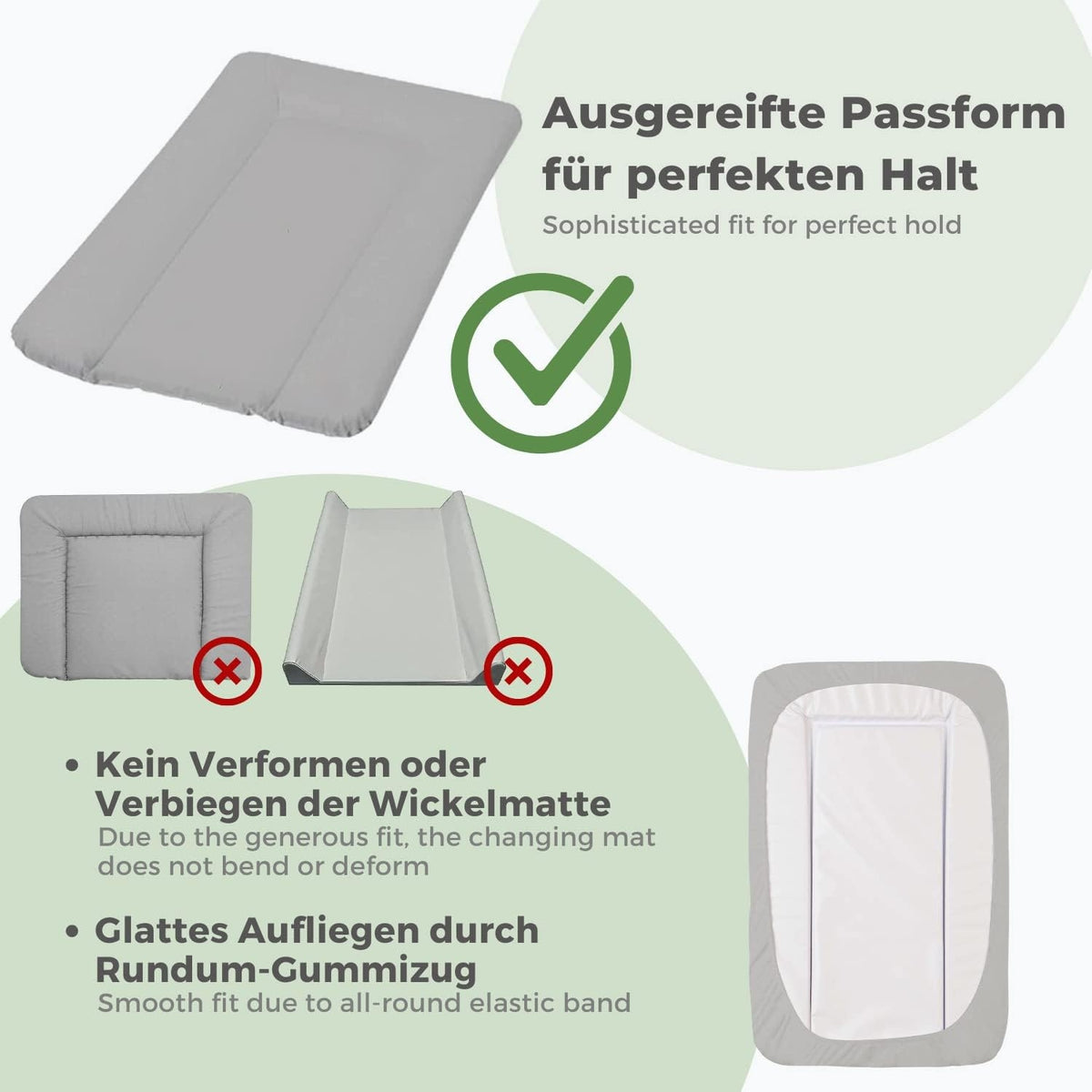 LILLY AND BEN 2x pokrowiec frotte na przewijak 75-95x65-85 L – zdjęcie produktu 3