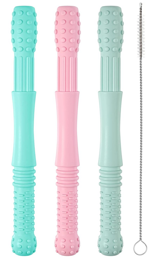 HOPTON massaggiagengive in silicone x3 + spazzola 16,8 cm