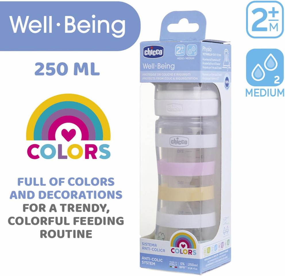 CHICCO butelka Well Being 2m+ 250ml – zdjęcie produktu 2