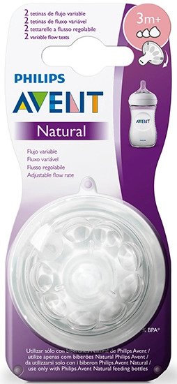 PHILIPS AVENT scf045/27 Natural teats with variable flow