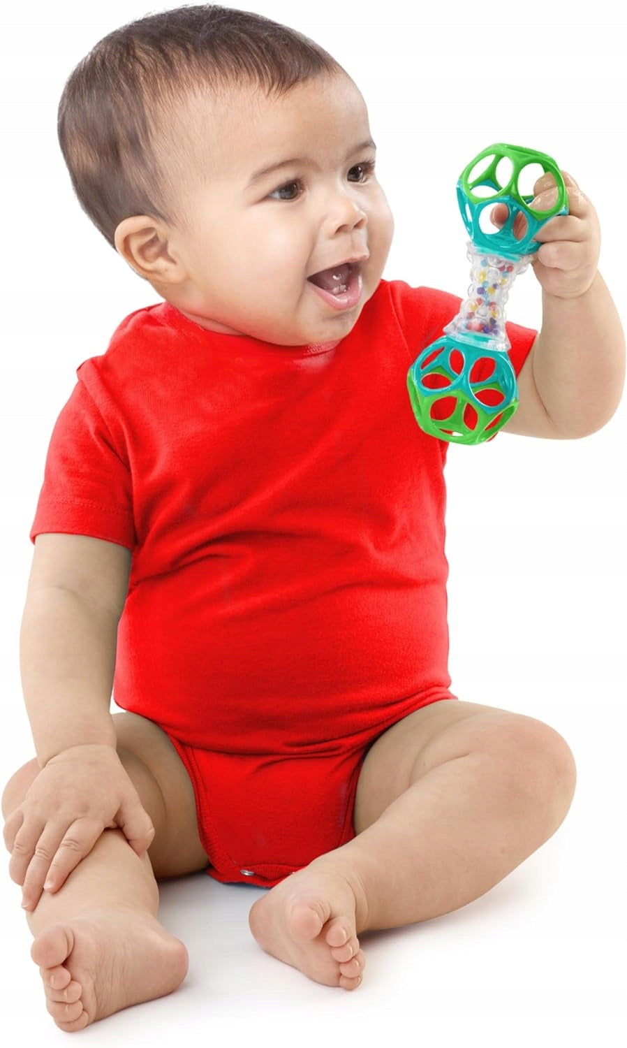 BRIGHT STARTS Oball Shaker gryzak chwytak z grzechotką 14,5 cm – zdjęcie produktu 3
