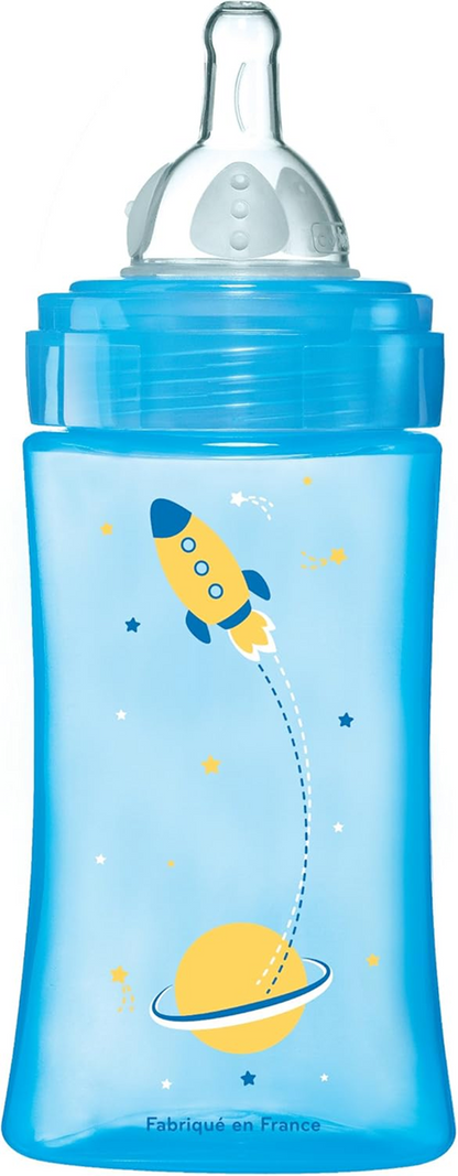 DODIE fles 270 ml speen 2 medium flow 0-6 m KONIJN