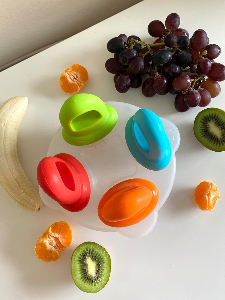 NUBY forma do lodów w kształcie smoczka 4 sztuki + taca do zamrażania – zdjęcie produktu 3