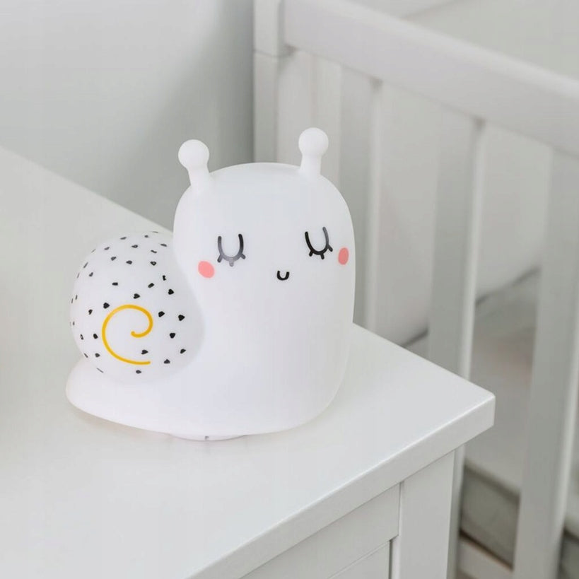 MINILAND Cosy Dreamernight light snailage 0 +colour whitewidth 8.7 cm, length 12.3 cm, height 12.3