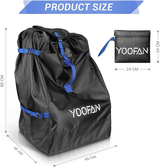 YOOFAN Borsa per aereo Borsa da trasporto per passeggino Seggiolino auto 85x45x45 ZAINO