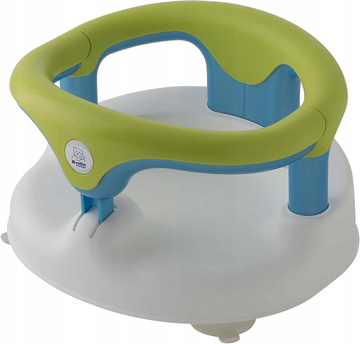 ROTHO Babydesign krzesełko do kąpieli 13kg, zielono-niebieskie, bez BPA, do wanny i prysznica
