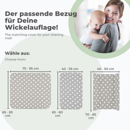 LILLY AND BEN 2x pokrowiec frotte na przewijak 75-95x65-85 L – zdjęcie produktu 5