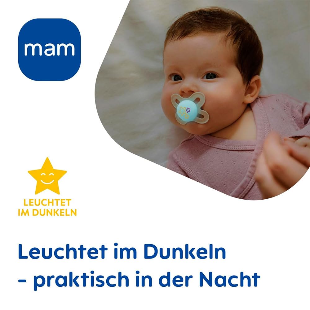 MAM Original Start Day&Night 0–2m x4 luminous pacifiers