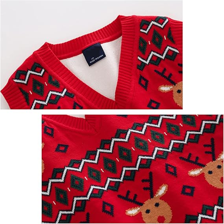 TOTAMMY maglione di cotone senza maniche per bambini 4-5 anni 120 cm RENNE