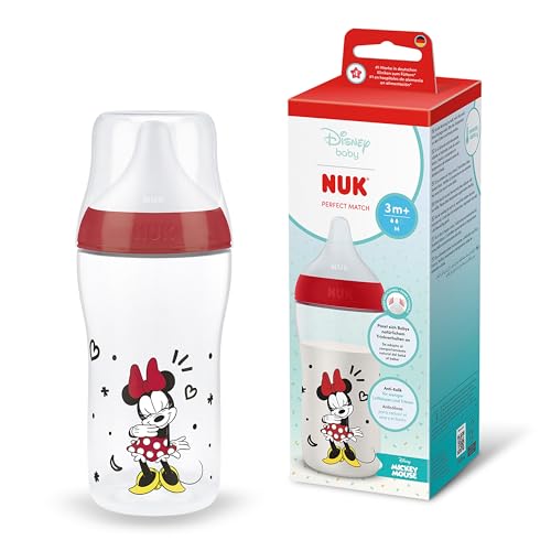NUK Perfect Match Flasche 260 ml 3m+ Minnie Maus