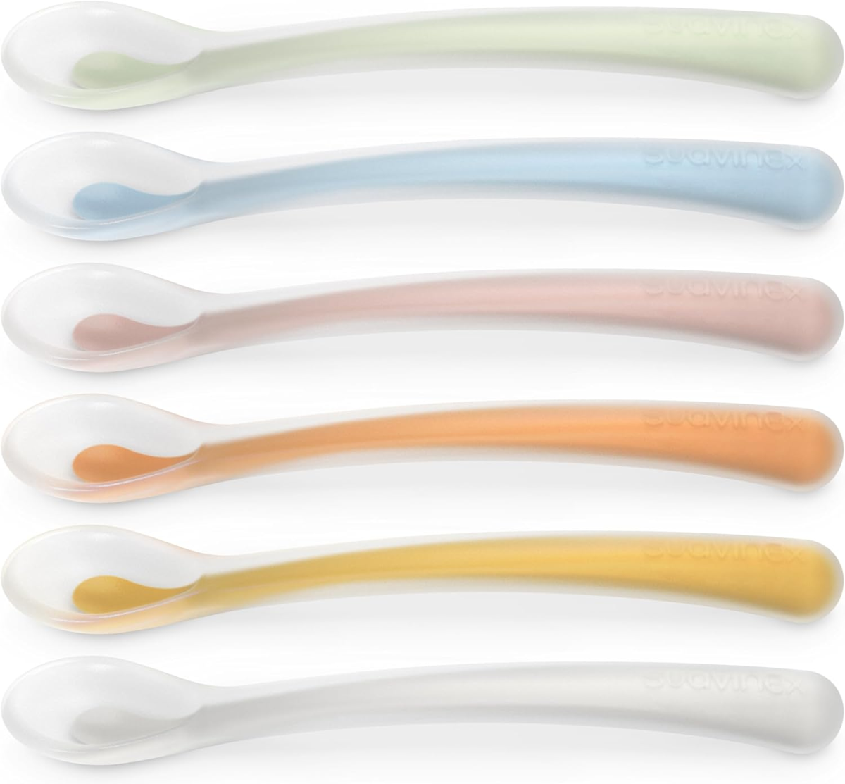 SUAVINEX Selection linguriță flexibilă din silicon 16 cm 4 m+ roz