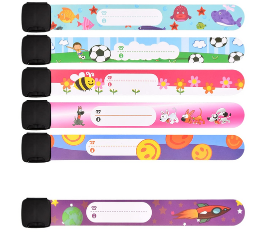 braccialetti SOS impermeabili per bambini 6 pezzi