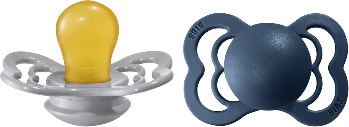 BIBS SUPREME Beruhigungsschnuller aus Kautschuk 0–6 Monate SYMMETRISCH