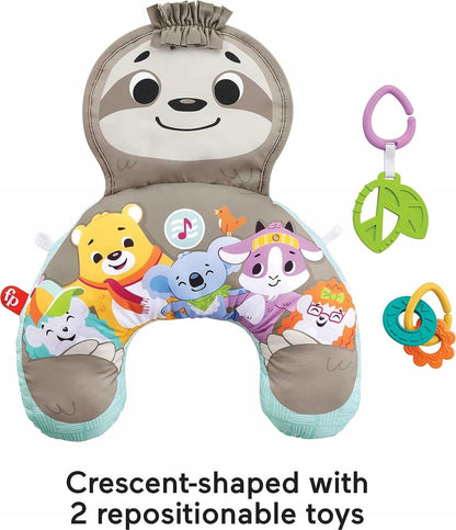FISHER-PRICE polštářek na hraní na bříšku LENIVEC vibrace + hudba