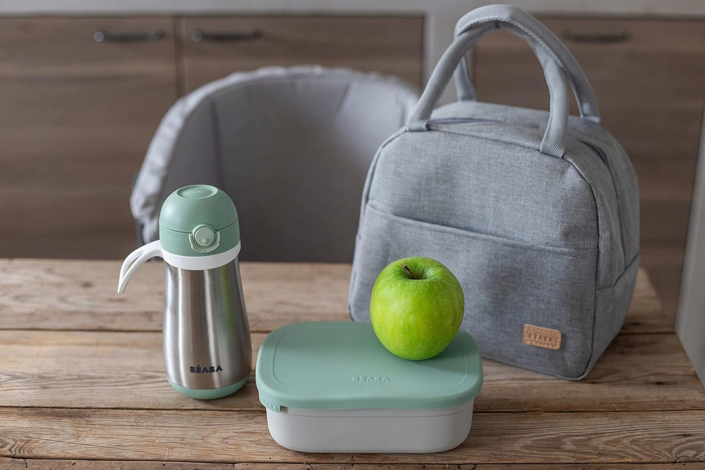 BEABA śniadaniówka lunchbox STAL nierdzewna 760ml z przegrodami – zdjęcie produktu 3