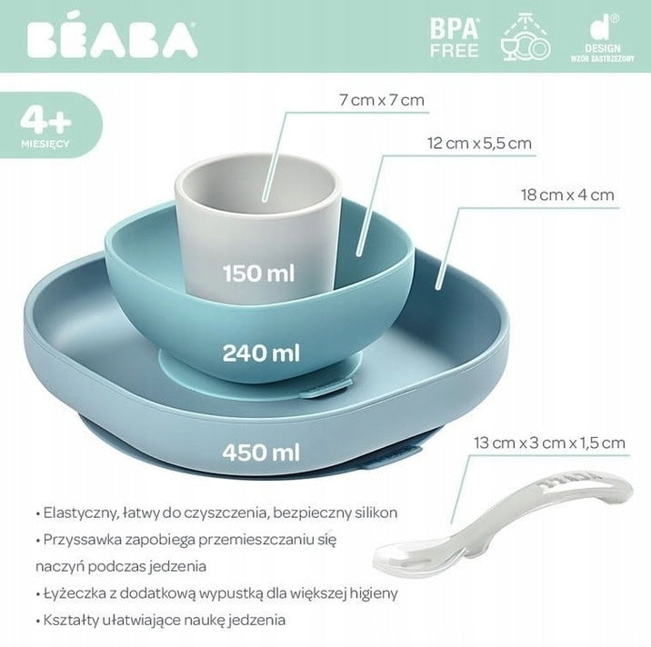 BEABA silicone utensil set