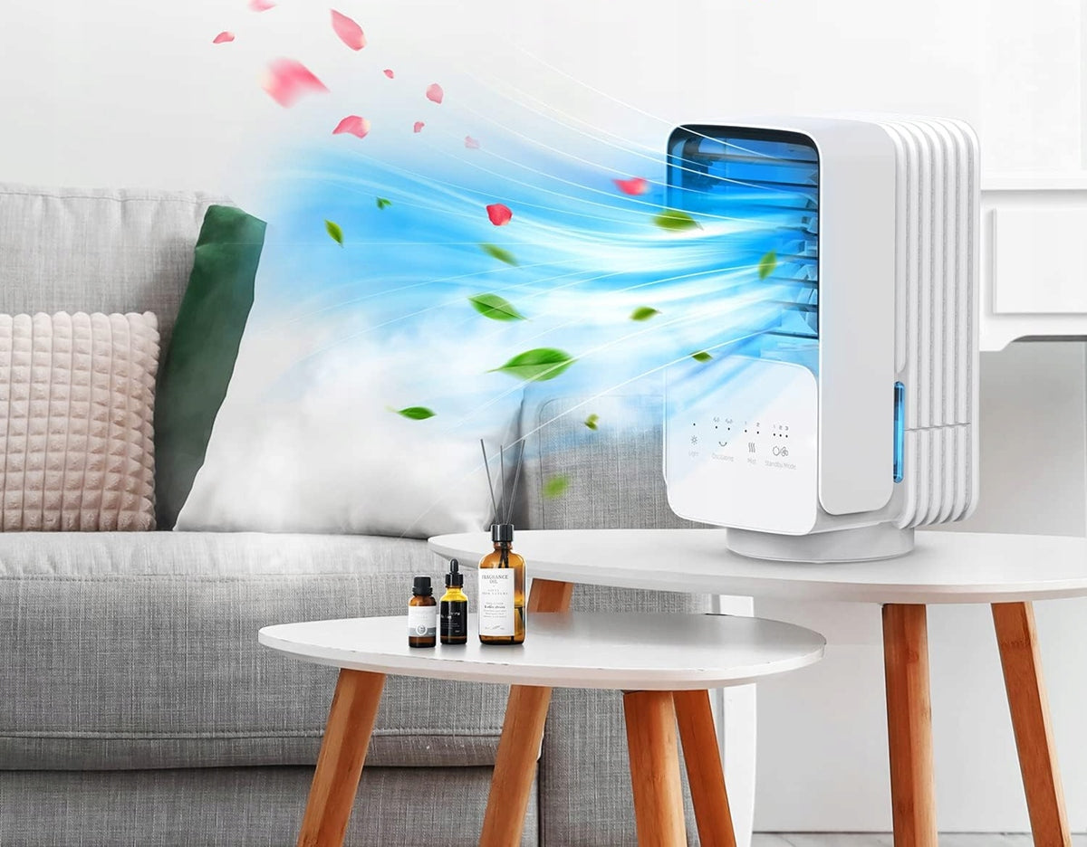 OMISOON Air Cooler μίνι κλιματιστικό 700 ml με οθόνη αφής και φωτισμό