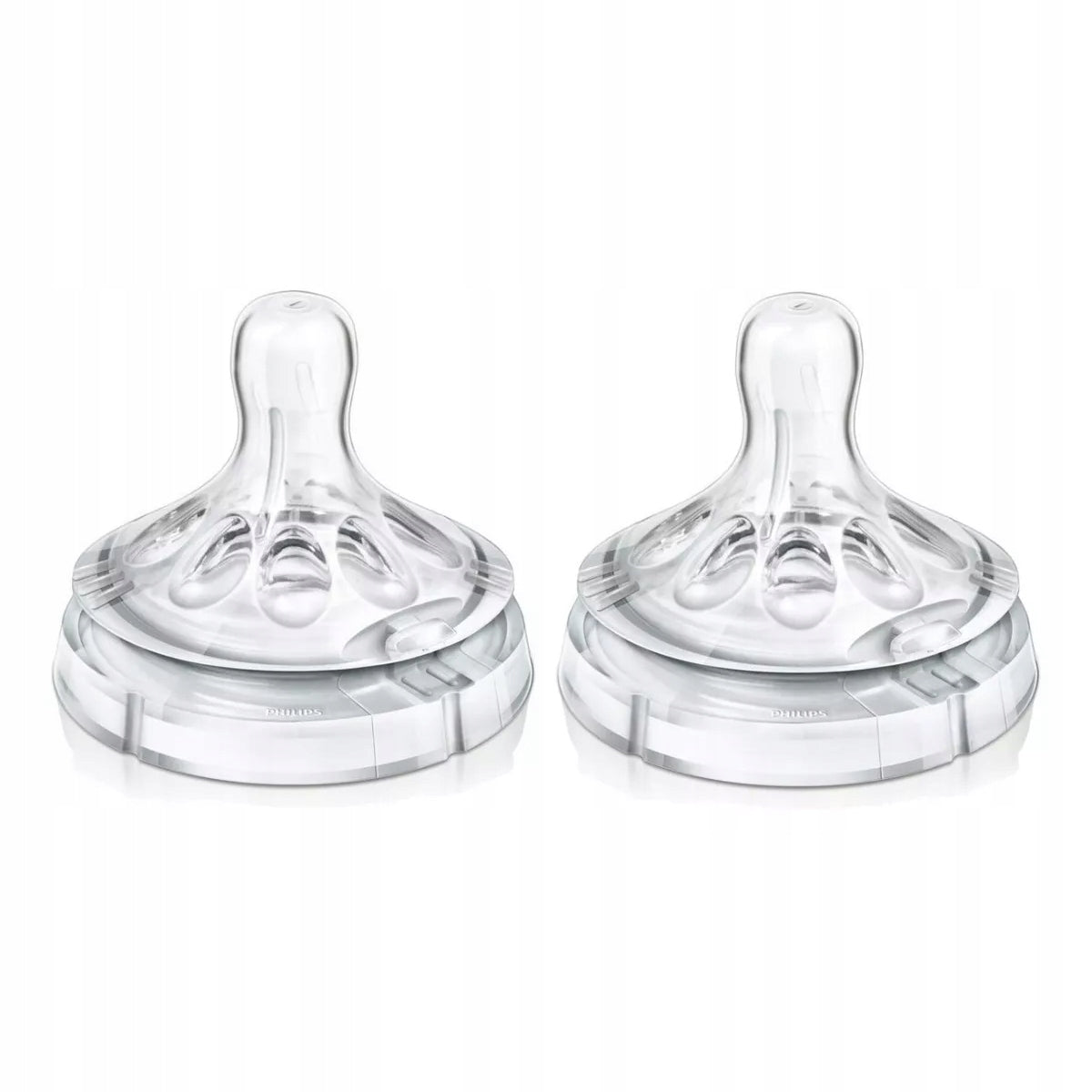 PHILIPS AVENT Natural smoczki 3m+ x2 ZMIENNY PRZEPŁYW, smoczki do butelki 3m+ ze zmiennym przepływem