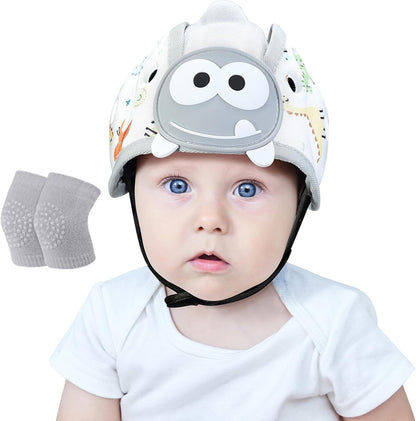 ORZBOW protective helmet for learning to walk 40-48 cm DINO + knee pads