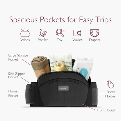 MOMCOZY car seat, hip seat carrier