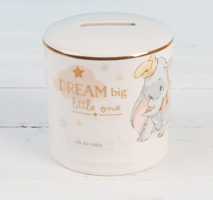 WIDDOP & Co Disney Keramische Spaarpot Olifant Dumbo 8,5 x 8,5 cm