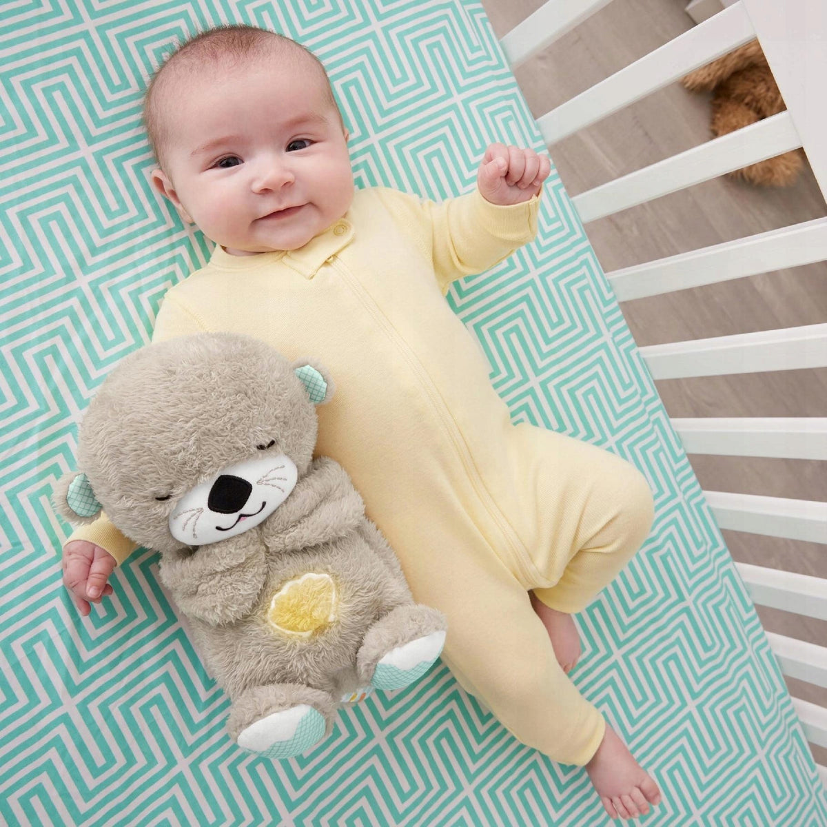 FISHER-PRICE schlafender OTTER mit sich bewegendem Bäuchlein, Geräuschen und Licht – Produktfoto 4