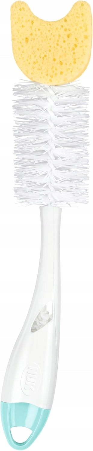 NUK 2in1 spazzola per la pulizia di tettarelle e biberon 28 cm