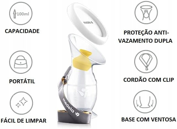 MEDELA kolektor silikonowy do zbierania pokarmu – zdjęcie produktu 2