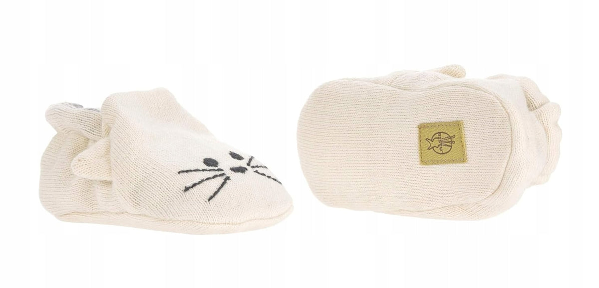 LASSIG Litle Chums Cat BABYSCHUHE aus Bio-Baumwolle + Beutel