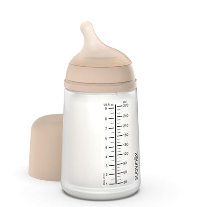 Suavinex Zero Zero biberon anticolica 270 ml 3m+ flusso medio (M)