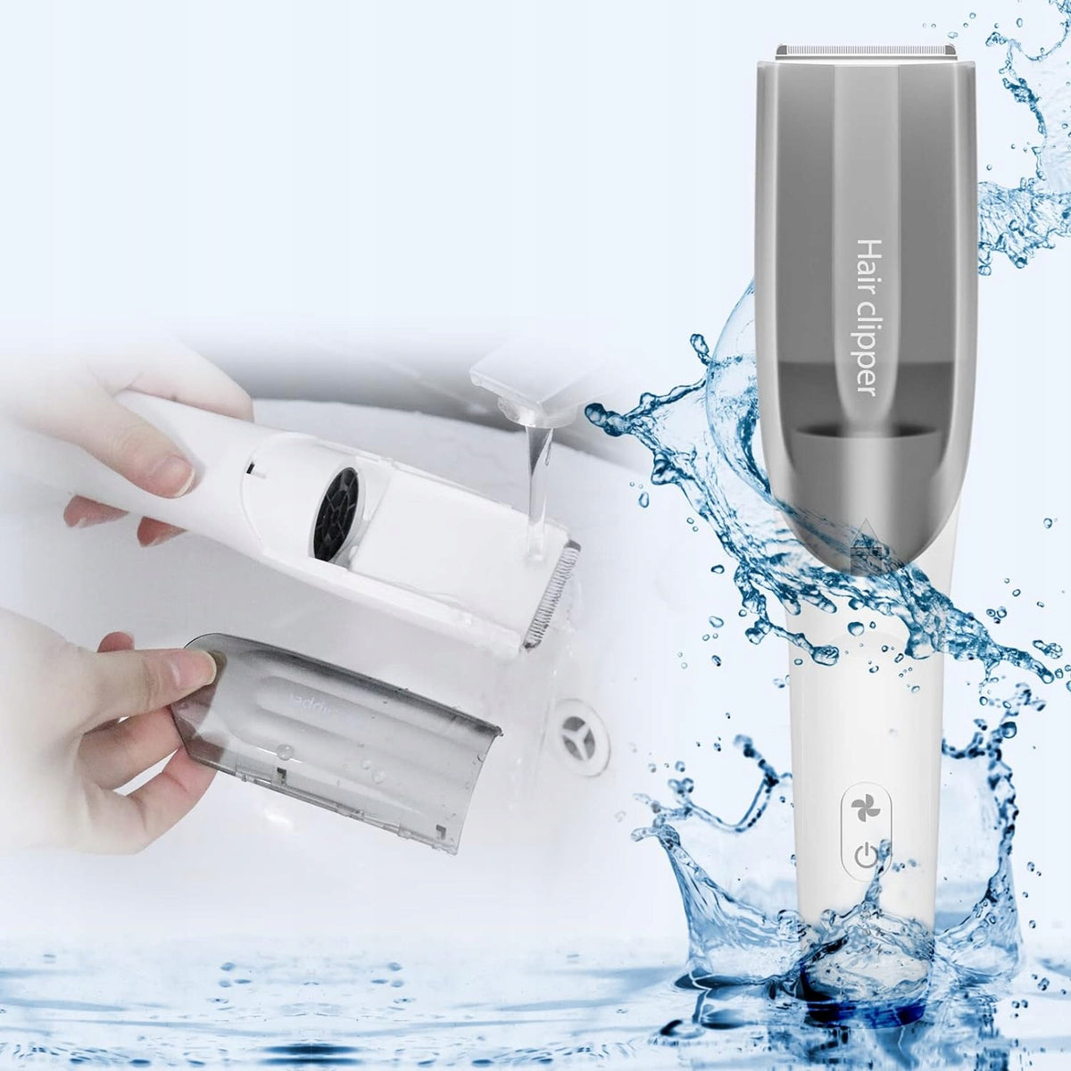 SPARK MOMENTS maszynka do strzyżenia włosów dla niemowląt – biały długość 21 cm zasilanie akumulatorowe (przewód USB w…