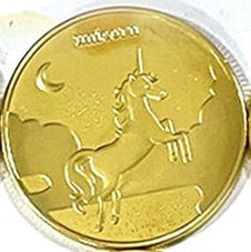 BRADOC Wróżka Zębuszka moneta 4 cm JEDNOROŻEC