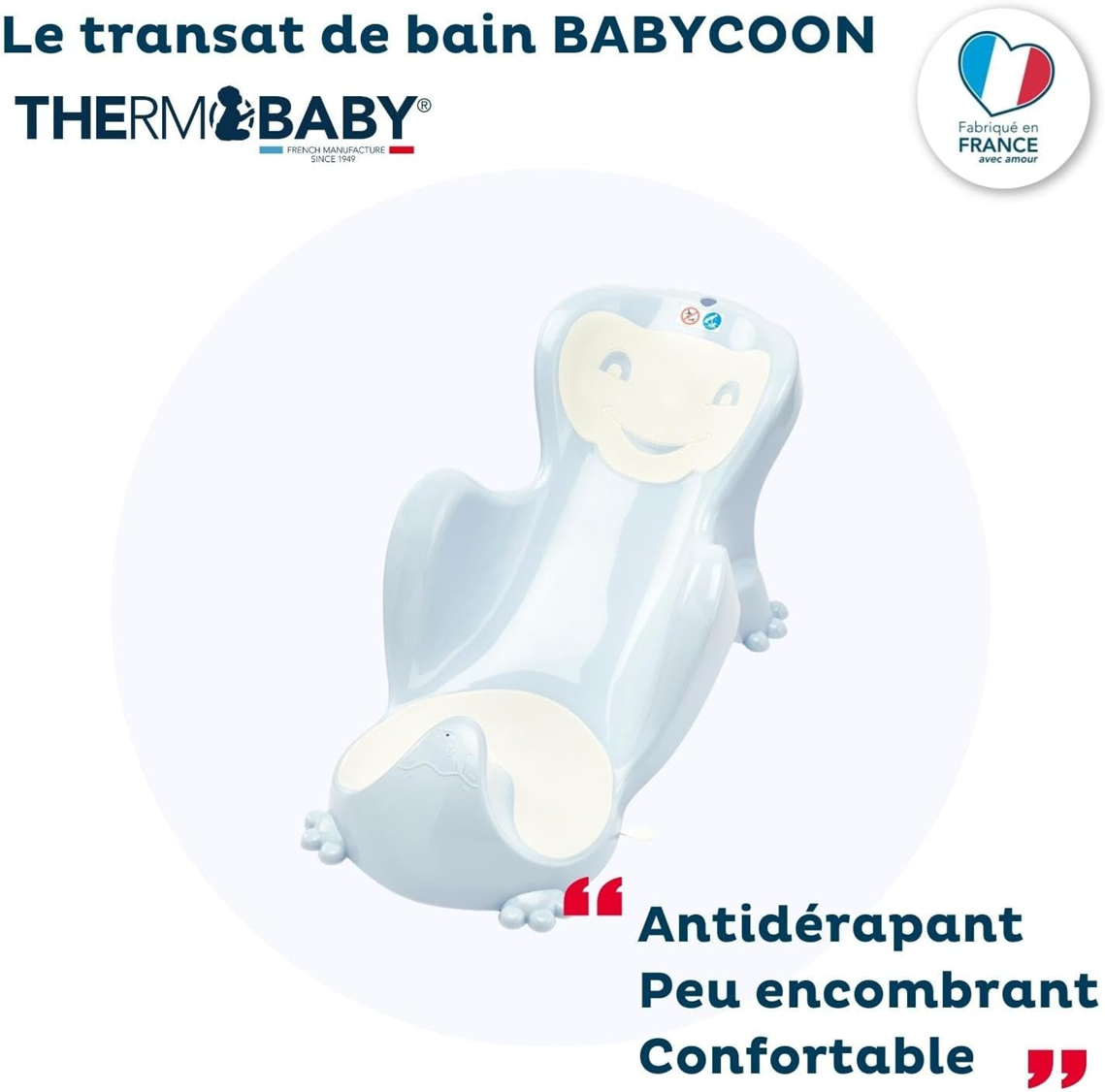 THERMOBABY BABYCOON riduttore da bagno per neonati fino a 8 mesi 8 kg