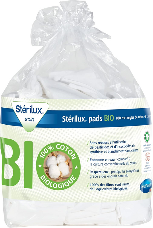 HARTMANN Sterilux bawełna hydrofilowa 8 x 10 cm 180 szt.