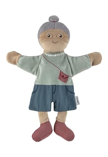 Sterntaler Oma marionetta da dito Nonna con occhiali e collana