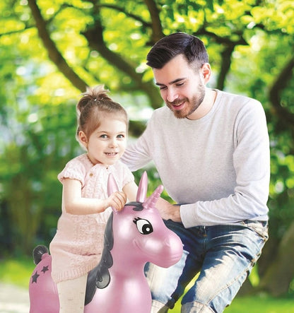 LEXIBOOK Jednorožec GUMOVÝ SKÁKAČ 57 cm + pumpička