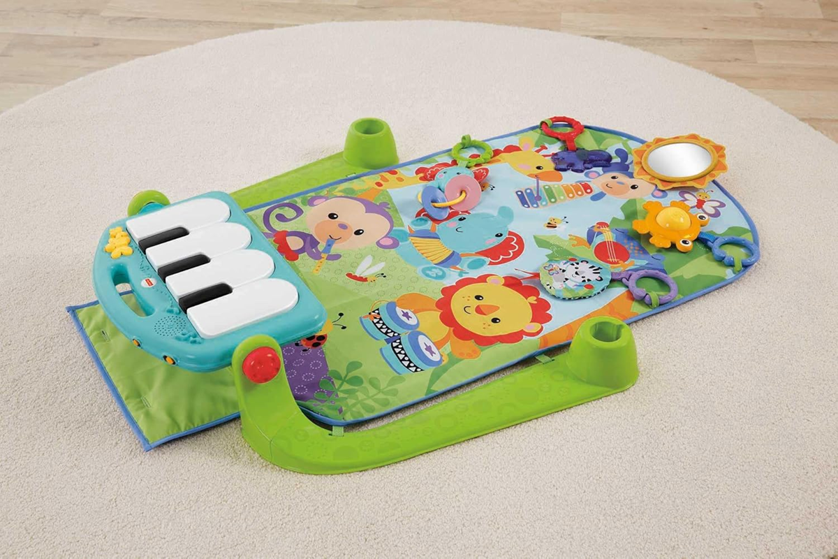 FISHER-PRICE εκπαιδευτικό χαλάκι 3 σε 1 KICK & PLAY Γυμναστήριο Πιάνο