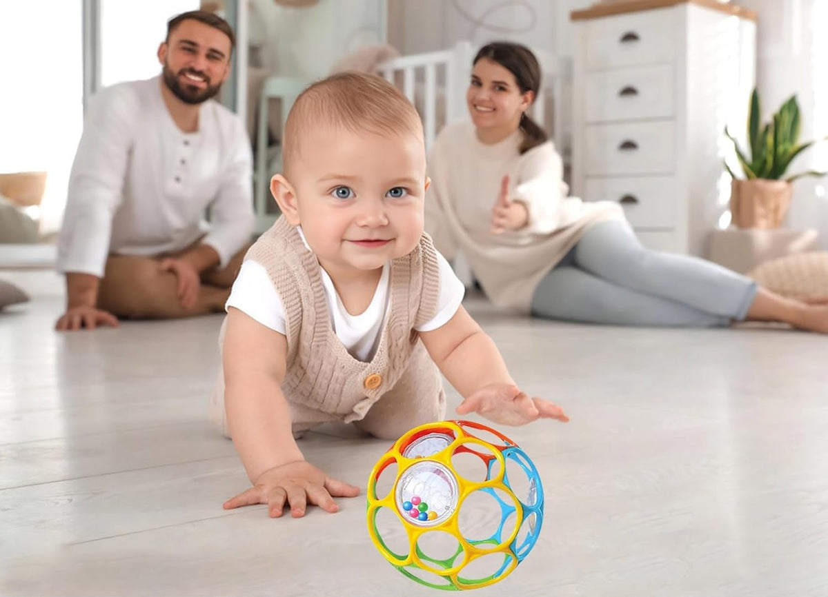 KIKUO Classic Ball massaggiagengive a forma di palla con sonagli 11,5 cm