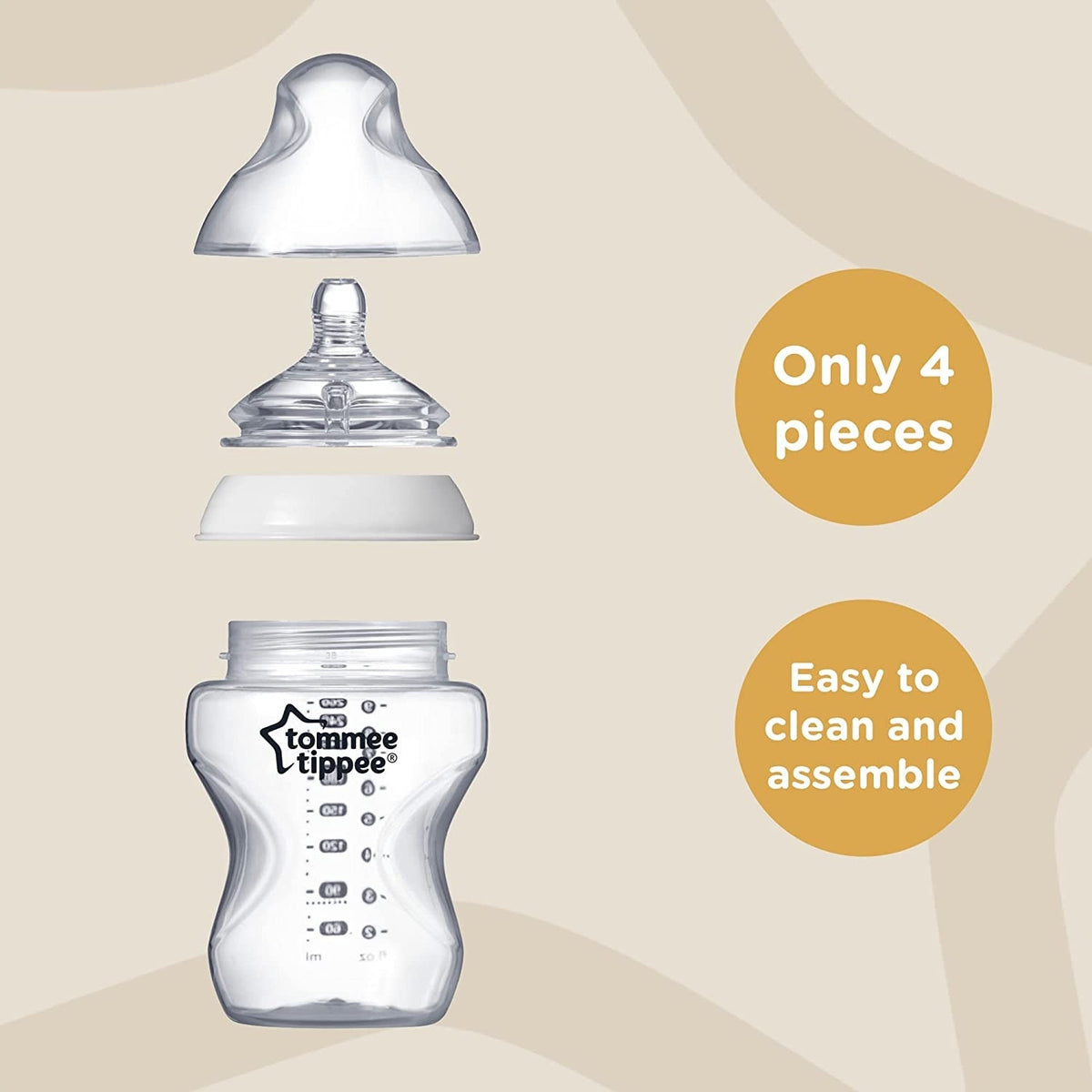 TOMMEE TIPPEE zestaw 6 butelek 260ml ANTI-COLIC – zdjęcie produktu 2