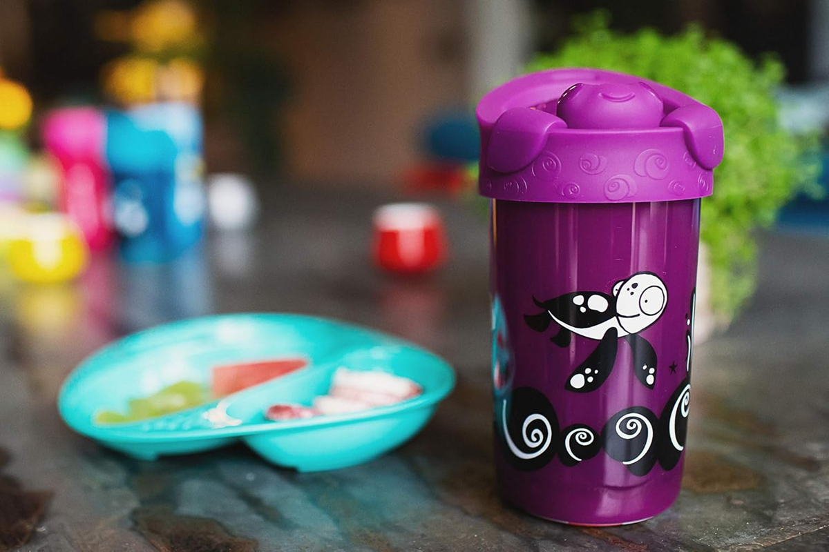 TOMMEE TIPPEE No Knock beker met tuit 300 ml 18 m+ SCHILDPAD