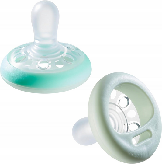 TOMMEE TIPPEE smoczek ortodo. x2 6-18msc ŚWIECI