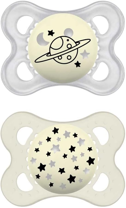 MAM ORIGINAL NIGHT sutte x2 2-6m selvlysende