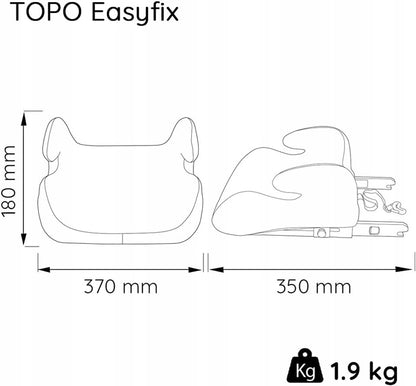 NANIA eASYFIX seggiolino auto rialzato gruppo III / 22-36kg