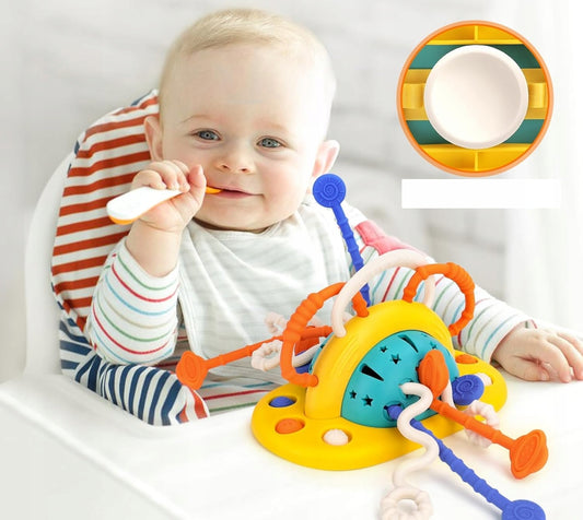 BAMBEBE Montessori silikonowa zabawka sensoryczna z przyssawką